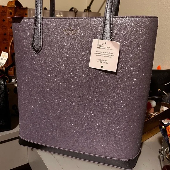 NWT Kate Spade Tinsel Tote Entry - Picture 6 of 7